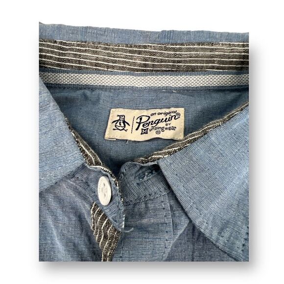 Penguin Boys Button Front Top Size Age 14/16 - Picture 6 of 7